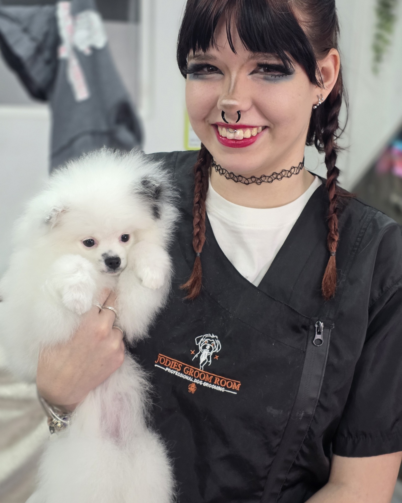 Ellie, apprentice groomer at Jodie's Groom Room