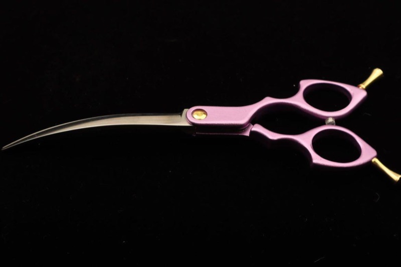 6.5" Curved dog grooming scissors
